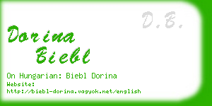 dorina biebl business card